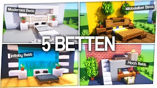 5 coole BETTEN in Minecraft 🛌 [upl. by Kcinomod]