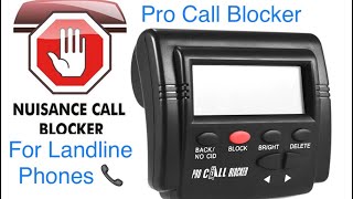 Call blocker for landline phonesEnd nuisance calls Demo amp Review [upl. by Naginarb]