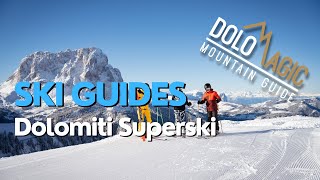 Skiing with mountain guide Dolomites  Dolomagic [upl. by Atena]