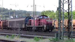 DB 294 8750 MaK V90 beim Rangieren in Saarbrücken am Güterbahnhof [upl. by Massab]