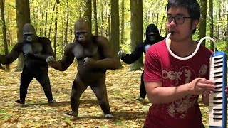 I played Dance Monkey with Dancing Monkeys [upl. by Lexie958]