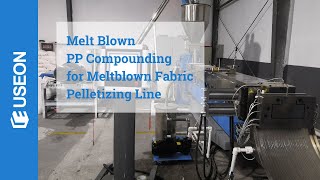 Melt Blown PP Compounding for Meltblown Nonwoven Fabric Pelletizing Line [upl. by Aehsrop315]