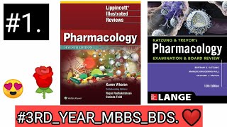 pharmacology 🛑🛑1 lecture pharma introduction ketzung 1st chapter drugs 3RDYEARMBBSBDS [upl. by Adalbert]