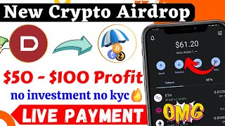 👻50  100 Profit Free😍😍  Dtravel 150M TRVL Token Airdrop 5M USD  New Crypto Loot 💸💸 [upl. by Ahsier]