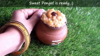 sakkarai pongal recipe tamil  sweet pongal recipe in tamil [upl. by Geraud]