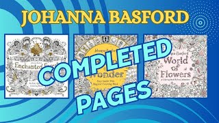 Johanna Basford  My Completed Pages [upl. by Dwain]