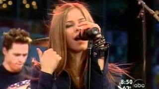 Avril Lavigne  Complicated  Live  good morning america 082902 [upl. by Htebezile]