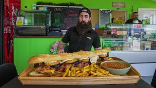 THIS MASSIVE SANDWICH CHALLENGE HAS NEVER BEEN BEATEN  BeardMeatsFood [upl. by Dusa]