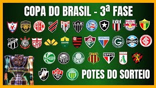 COPA DO BRASIL  POTES DO SORTEIO DA 3ª FASE [upl. by Barb869]