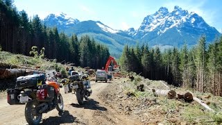 MOTORCYCLE ADVENTURE  Trans Canada Adventure Trail Vancouver Island [upl. by Nahsar672]