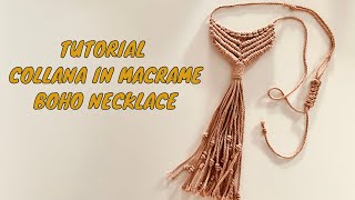 Tutorial Collana in Macrame [upl. by Ricarda207]