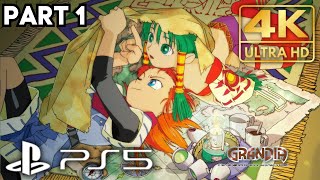 Grandia Gameplay Walkthrough Part 1  PS5 PS1  4K HDR No Commentary Gaming [upl. by Lehman163]