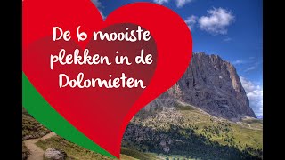 6 mooiste plekken in de Dolomieten [upl. by Doralynn]