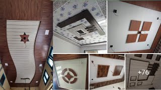 pvc wall panels bedroom designs 2024  false ceiling design for living room with one fan [upl. by Beutler]