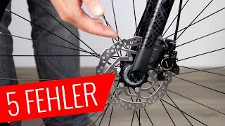 Fahrrad Scheibenbremse  5 größte Fehler  Fahrradorg [upl. by Arraek]