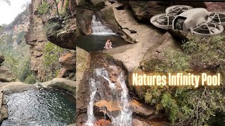 Leura infinity pool Blue Mountains NSW Australia DJI NEO [upl. by Neemsaj]