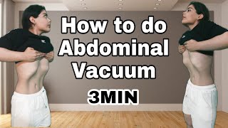 abdominal vacuum  how to do abdominal vacuum  stomach vacuum  how to do stomach vacuum [upl. by Kessler327]