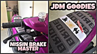 Installing My JDM Goodies and Nissin Brake Master on my Lowered Mio Sporty [upl. by Ellison22]