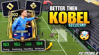 102 Max SZCZESNY power test 🥵  REBIEW  Fc mobile [upl. by Yrtneg]