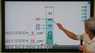 體積的測量Part3利用排水法求得物體體積2 [upl. by Enailil]
