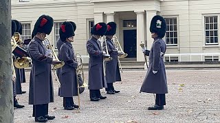 Band of the Coldstream Guards and Nijmegen Company Grenadier Guards march to Buckingham Palace [upl. by Corbie]