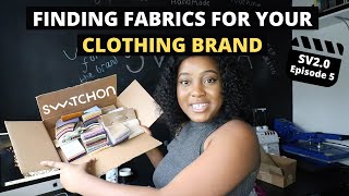 How to Find Fabrics For Your Clothing Brand  ft Swatch On Fabrics  Entrepreneur Life UK  Ep5 [upl. by Drye]