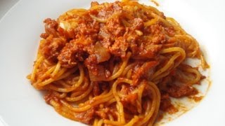 Easy Meat Sauce  Spaghetti bolognese  po bolońsku  Simple Recipe  przepisTV [upl. by Aynotel293]