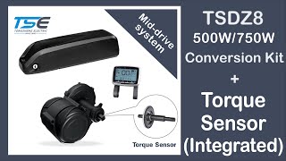 TSDZ8 500W750W Conversion Kit with Torque sensor integrated [upl. by Kei]