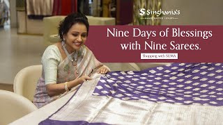 Celebrate This Dussehra with Suma Kanakala and Banarasi Sarees Collection  SINGHANIAS [upl. by Nimsaj]