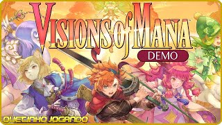 Visions of Mana Testando a Demo [upl. by Edwine464]