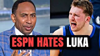 ESPN GETS EXPOSED FOR TRASHING Luka Doncic [upl. by Etak]