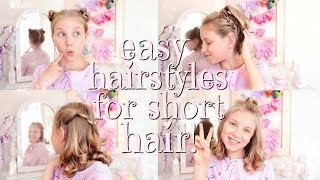 I DONATED MY HAIR 💁🏼 EASY HAIRSTYLES FOR SHORT HAIR  Cocos World [upl. by Natalina]