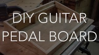 My New Do It Yourself Home Made Guitar Pedal Board DIY [upl. by Assinna]