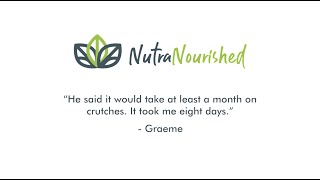 Turmeric Recovery Graeme Walks in 8 Days After Surgery  Nutra Nourished Testimonial [upl. by Hollenbeck]