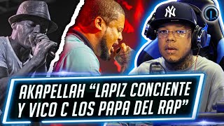 AKAPELLAH DICE LAPIZ CONCIENTE Y VICO C VERDADEROS RAPEROS EL RAPERO NO ES OBLIGADO COMPONER [upl. by Imuy]