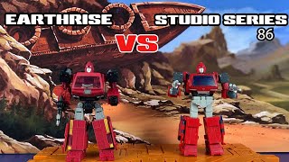 Transformers Comparison Video Earthrise VS Studio Series 86 IRONHIDE [upl. by Mafala]