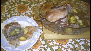 Casserole PYREX 480 How to roast a Duck Ente in Ofen zubereiten [upl. by Surdna790]