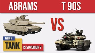 M1A2 Abrams vs T90s  Military Tank Comparison [upl. by Aylad629]