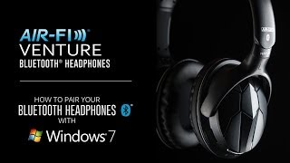 How to Pair Your Bluetooth Headphones with Windows 7 MEE audio Venture [upl. by Ereveneug]