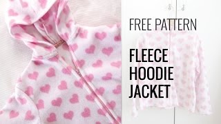 Quick and Easy Fleece Hoodie Jacket [upl. by Essa613]