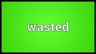 Wasted Meaning [upl. by Richer]