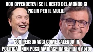 SUPER CALENDA CHIEDE LESPROPRIO DI X EX TWITTER A ELON MUSKE NORMALE SE POI CI PIGLIANO PER IL [upl. by Alinoel325]