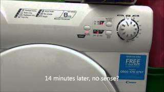 Candy GCC580NC Dryer  why dont candy dryers sensors work and why they can damage clothes [upl. by Holbrooke]