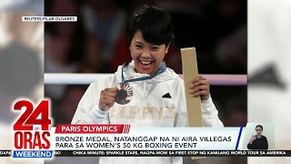 Bronze medal natanggap na ni Aira Villegas para sa Womens 50 KG boxing event  24 Oras Weekend [upl. by Lyall20]