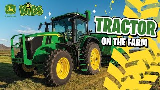 John Deere 4wd tractor working in mud shorts trending tractor [upl. by Suiramad]