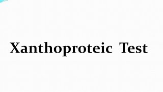 Xanthoproteic Testكشف او اختبار الزانثروبروتك [upl. by Coy]