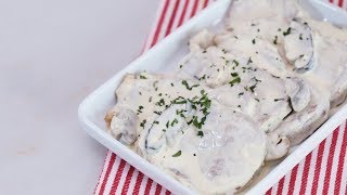 Lengua with Three Mushroom Sauce Recipe  Yummy PH [upl. by Eronaele564]