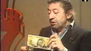 Gainsbourg brÃ»le un billet de 500 Francsmp4 [upl. by Arnst]