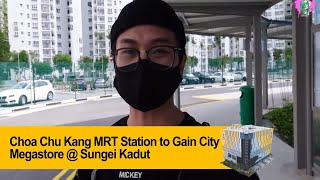 Getting to Gain City Megastore  Sungei Kadut from CCK MRT is getting easier [upl. by Nakashima476]