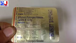 Alfusin Tablet  Alfuzosin Hydrochloride 10mg tablet  Alfusin tablet use side effects review Hindi [upl. by Ecniv]